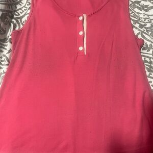 Women's Sleeveless Pink Top